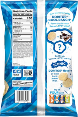 Lay's Potato Chips Doritos Crazy Cool Ranch Flavored - 7.75 OZ - Image 6