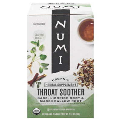 Numi Organic Throat Soother Plant Based Tea Wrappers - 16 Count - Image 3