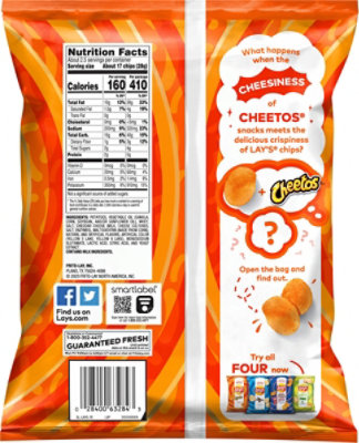 Lays Cheetos Potato Chips Cheese Flavored - 2.625 OZ - Image 6