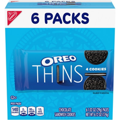 OREO Thins Chocolate Sandwich Cookies - 6 Count - Image 3