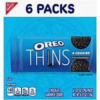 OREO Thins Chocolate Sandwich Cookies - 6 Count - Image 2