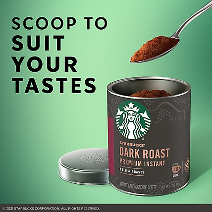 Starbucks Dark Premium Instant Coffee - 3.175 OZ - Image 3