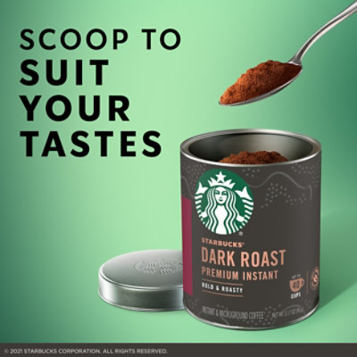 Starbucks Dark Premium Instant Coffee - 3.175 OZ - Image 4