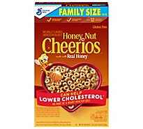 Cheerios Honey Nut Cereal Whole Grain Sweetened Real Honey Family Size - 18.8 Oz.