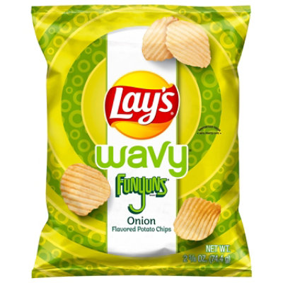 Lays Wavy Funyuns Potato Chips Onion Flavor - 2.625 OZ - Image 2