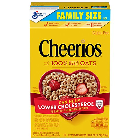Cheerios Whole Grain Oat Cereal - 18 Oz