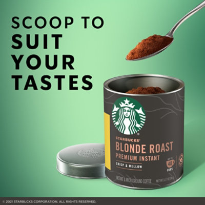 Starbucks Blonde Instant Premium Coffee - 3.175 OZ - Image 4