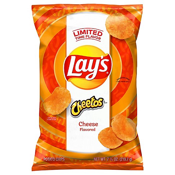 Lays Potato Chips Cheetos Cheese Flavored - 7.75 OZ