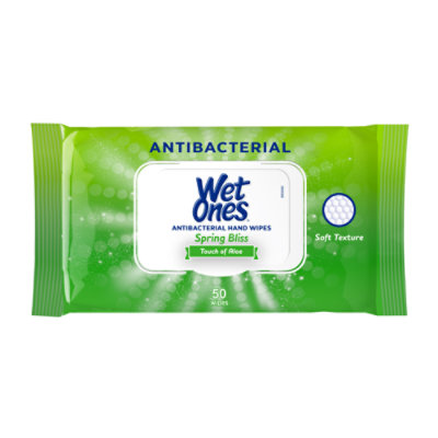 Wet Ones Spring Bliss Antibacterial Hand Wipes - 50 Count - Image 1