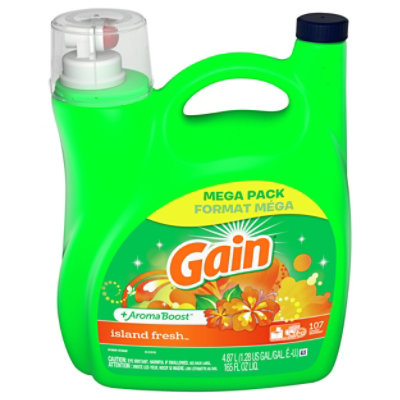 Gain Liquid Laundry Detergent Island Fresh 107 Loads - 165 FZ - Image 3