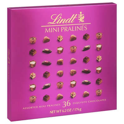 Lindt Mini Pralines Assorted Chocolate Candy Gift Box - 6.2 Oz - Image 1