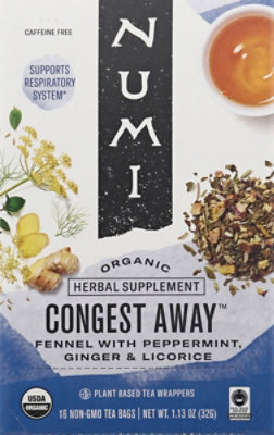 Numi Organic Congest Away Plant Based Tea Wrappers - 16 Count - Image 2