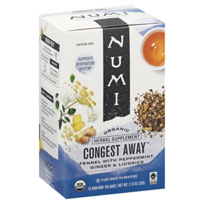 Numi Organic Congest Away Plant Based Tea Wrappers - 16 Count - Image 1