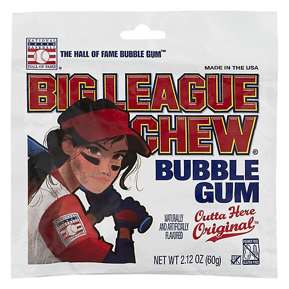 Big League Chew Original Girl Pouch - 2.12OZ