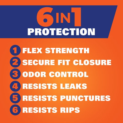 Hefty Ultra Strong Kitchen Drawstring Trash Bags Tall 13 Gallon Fabuloso Scent - 80 Count - Image 2