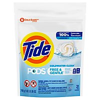 Tide PODS and Gentle Liquid Laundry Detergent Soap Pacs HE Compatible - 31 Count - Image 1