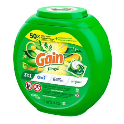 Gain flings! HE Compatible Original Scent Liquid Laundry Detergent - 60 Count - Image 5