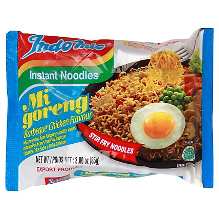 Indomie Fried Noodle Mie Goreng Bbq Chicken - 3 OZ - Image 1