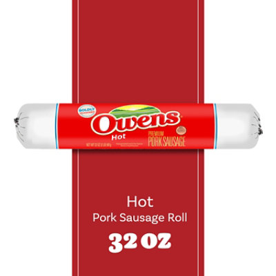 Owens Roll Sausage Hot - 32 OZ - Image 2