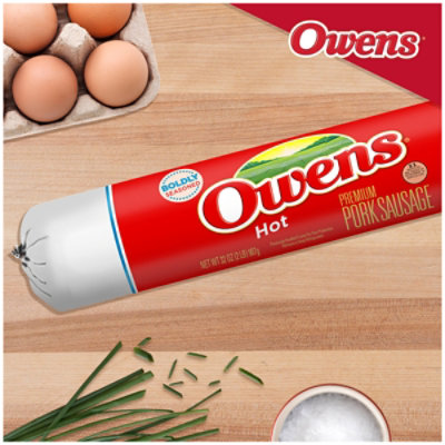 Owens Roll Sausage Hot - 32 OZ - Image 6