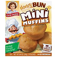 Snack Cakes Little Debbie Family Pack Mini Muffins Honey Bun - 8.44 OZ - Image 2