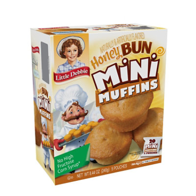 Snack Cakes Little Debbie Family Pack Mini Muffins Honey Bun - 8.44 OZ - Image 1