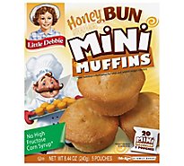 Snack Cakes Little Debbie Family Pack Mini Muffins Honey Bun - 8.44 OZ