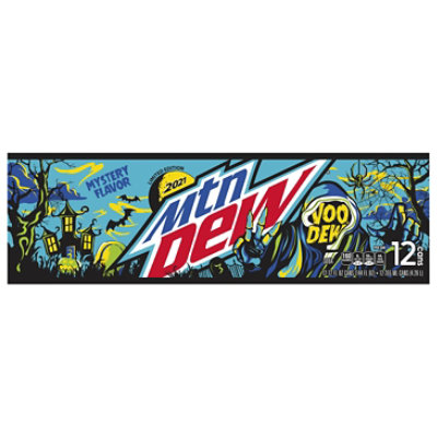 Mtn Dew Limited Edition 2021 Voo-Dew Mystery Flavor Soda Cans - 12-12 Fl. Oz. - Image 3