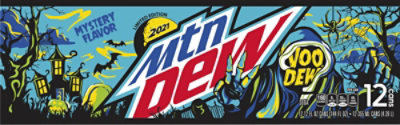 Mtn Dew Limited Edition 2021 Voo-Dew Mystery Flavor Soda Cans - 12-12 Fl. Oz. - Image 2