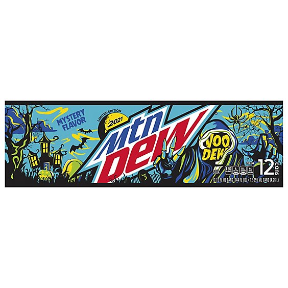 Mtn Dew Soda Voodew 12 Fluid Ounce Can 12 Pack 2x6 - 12-12 FZ