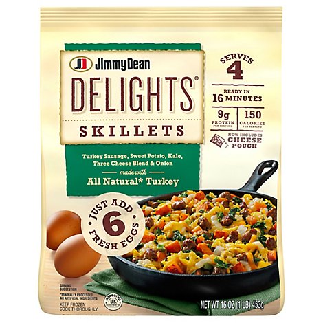 Jimmy Dean Delights Turkey Sausage Sweet Potato Kale Breakfast Skillets - 16 Oz