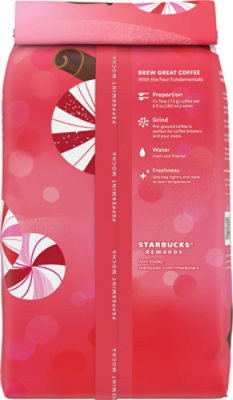 Starbucks 100% Arabica Naturally Flavored Peppermint Mocha Ground Coffee Bag - 17 Oz - Image 5