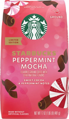 Starbucks Gingerbread Naturally Flavored Ground Coffee, 100% Arabica, 1 Bag  (17 Oz) 