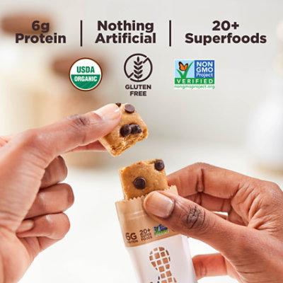 Perfect Bar Organic Mini Dark Chocolate Chip Peanut Butter Protein Bar 8 Count - 0.88 Oz Each - Image 5