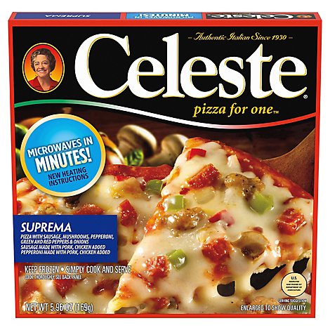 Celeste Pizza For One Supreme Meat - 5.96 OZ
