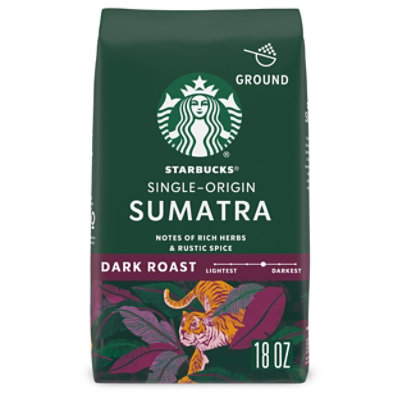 Starbucks Sumatra 100% Arabica Dark Roast Ground Coffee Bag - 18 Oz - Image 1