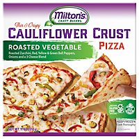 Milton's Craft Bakers Roasted Vegetable Cauliflower Crust Pizza - 11 Oz - Image 2