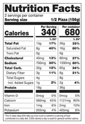 Milton's Craft Bakers Roasted Vegetable Cauliflower Crust Pizza - 11 Oz - Image 3