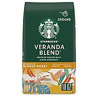 Starbucks Veranda Blend 100% Arabica Blonde Roast Ground Coffee Bag - 18 Oz - Image 1