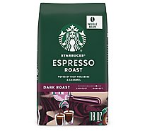 Starbucks Espresso Roast 100% Arabica Dark Roast Whole Bean Coffee Bag - 18 Oz