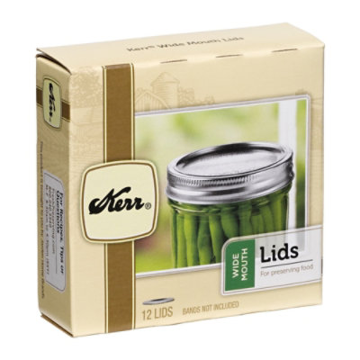 Kerr Wide Mouth Lids - 12 CT - Image 1
