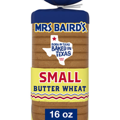 Mrs Baird's Small Butter Wheat Bread 16 Oz Haggen