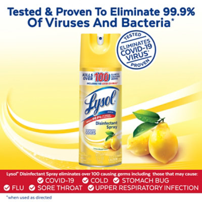 Lysol Lemon Breeze Disinfectant Spray - 12.5 Oz - Image 4