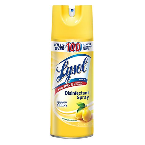 Lysol Lemon Breeze Disinfectant Spray - 12.5 OZ