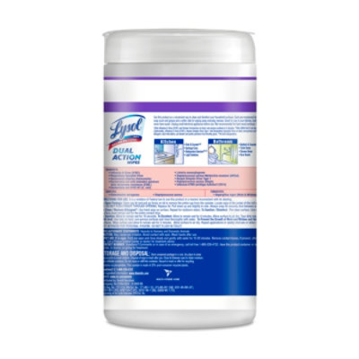 Lysol Dual Action Citrus Disinfecting Wipes - 75 Count - Image 3