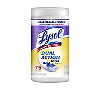 Lysol Dual Action Citrus Disinfecting Wipes - 75 Count