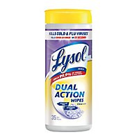 Lysol Dual Action Wipes - 35 Count. - Image 1