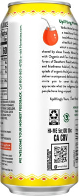 Honest Yerba Mate Peach Mango Can - 15.5 FZ - Image 6