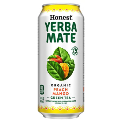 Honest Yerba Mate Peach Mango Can - 15.5 FZ - Image 2