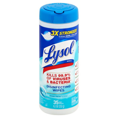 Lysol Ocean Fresh Disinfecting Wipes - 35 CT